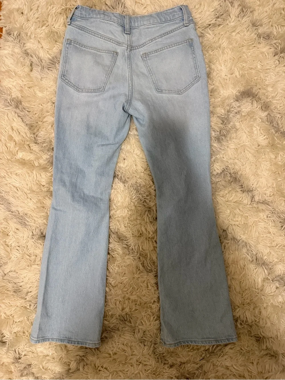 Light Blue Distressed Flared Girl’s Jeans